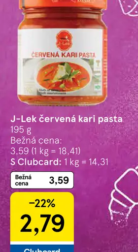 J-Lek červená kari pasta