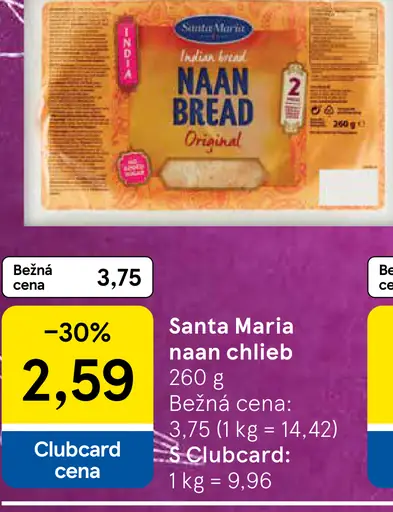 Santa Maria naan chlieb original