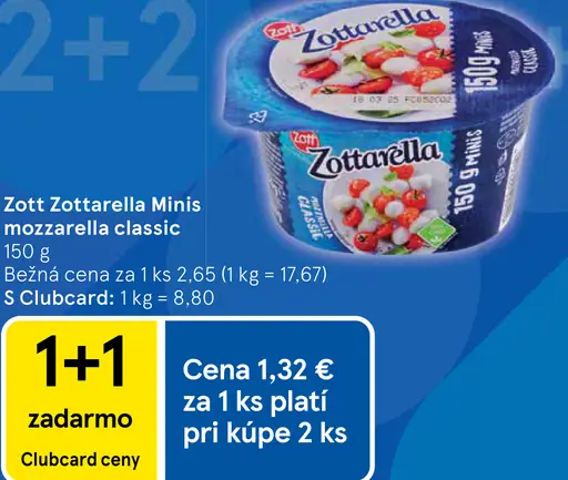 Zott Zottarella Minis Mozzarella Classic