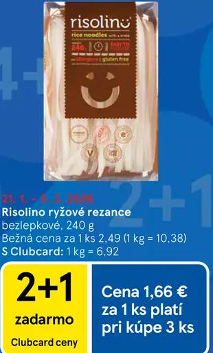 Risolino ryžové rezance bezlepkové