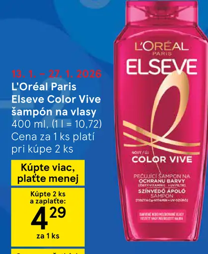 L'Oréal Paris Elseve Color Vive šampón na vlasy