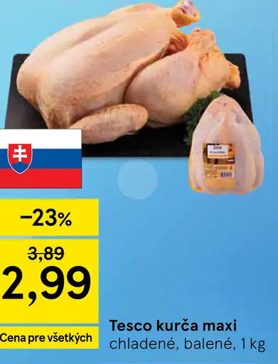 Tesco kurča maxi chladené