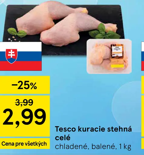 Tesco kurča chladené balené