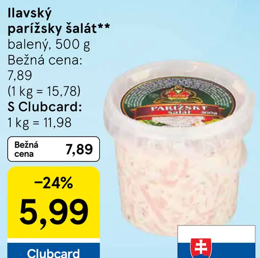 Ilavský parížsky šalát