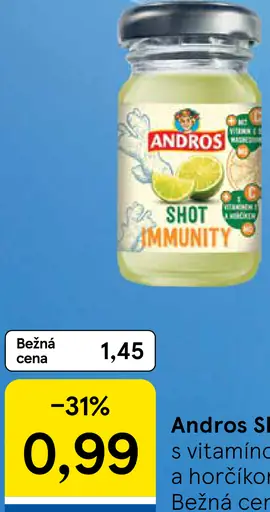 Andros Shot Immunity s vitamínom C a horčíkom
