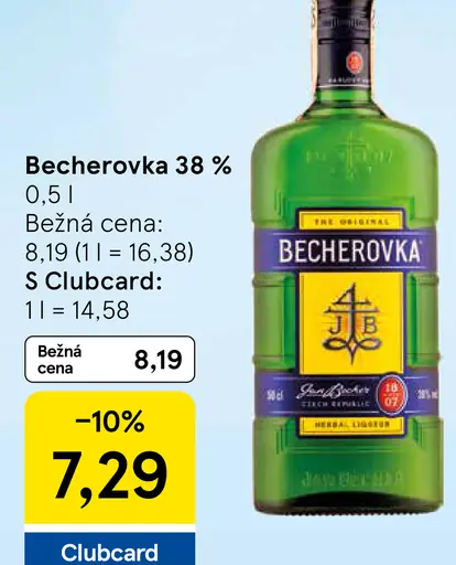 Becherovka 38 % bylinný likér