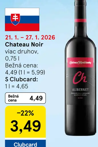 Chateau Noir víno