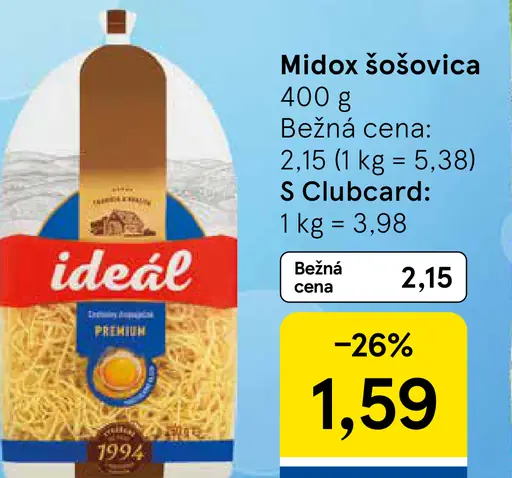 Ideál cestoviny viac druhov