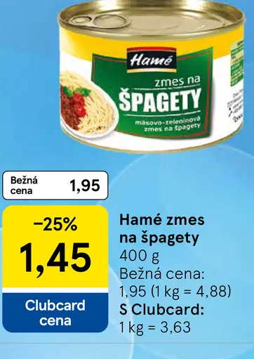 Hamé Zmes na špagety