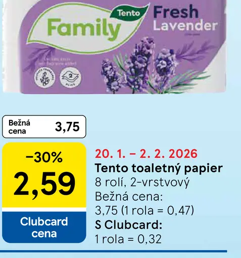 Tento toaletný papier Fresh Lavender