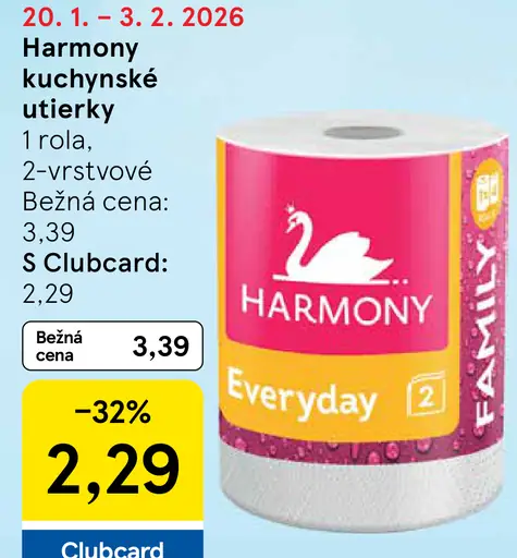 Harmony kuchynské utierky 2-vrstvové