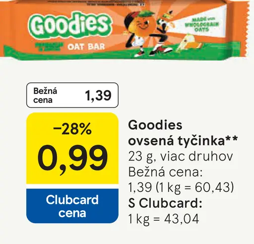 Goodies ovsena tyčinka+
