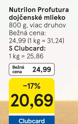 Nutrilon Profutura dojčenské mlieko