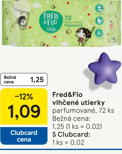 Fred&Flo vlhčené utierky parfumované