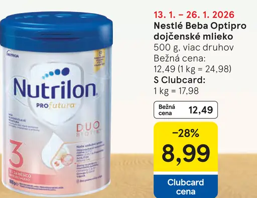 Nestlé Beba Optipro dojčenské mlieko