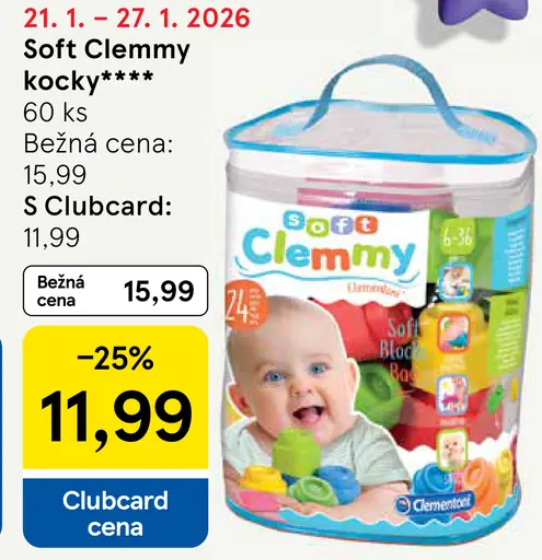 Soft Clemmy kocky penové stavebné bloky pre deti