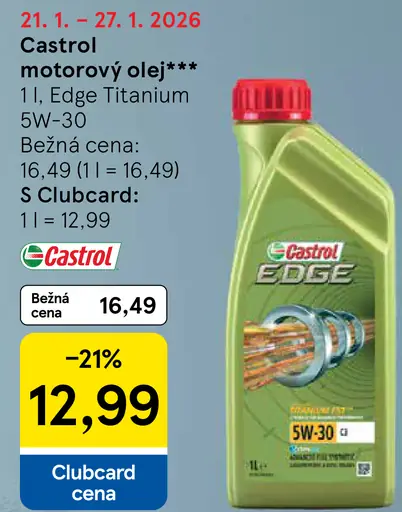 Castrol Edge Titanium 5W-30 motorový olej