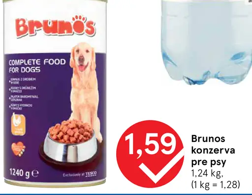 Brunos konzerva pre psy kompletné krmivo