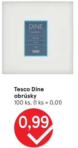 Tesco Dine obrúsky