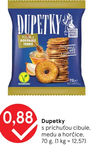 Dupetky s príchuťou cibule, medu a horčice