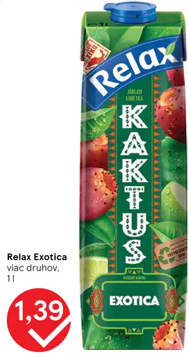 Relax Exotica jablko a limetka nápoj viac druhov