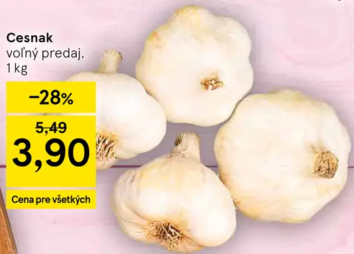 Cesnak voľný predaj