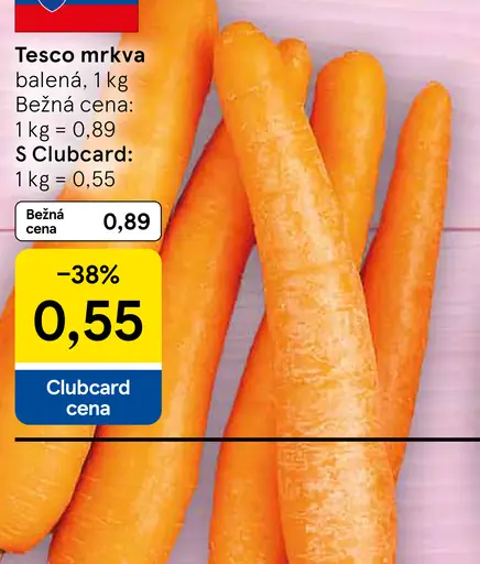 Tesco mrkva balená