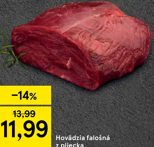 Hovädzia falošná z pliecka chladená