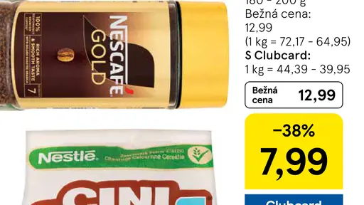 NESCAFÉ GOLD, instantná káva