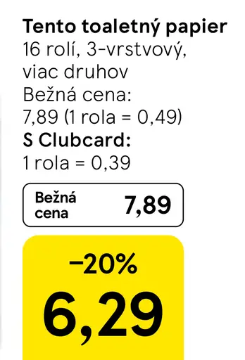 Tento toaletný papier 3-vrstvový