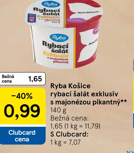 Ryba Košice Rybací šalát exklusiv s majonézou pikantný