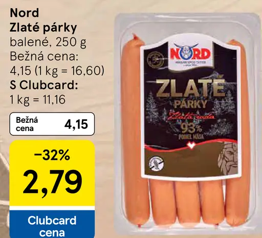 Nord Zlaté párky