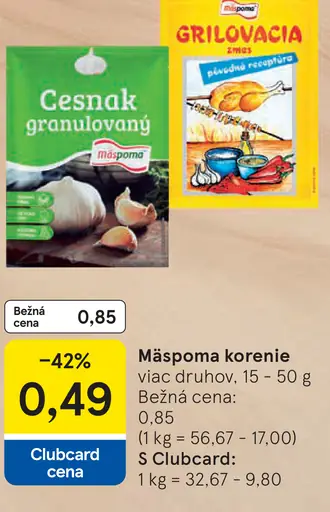Mäspoma Cesnak granulovaný