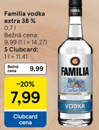 Familia vodka extra 38 %