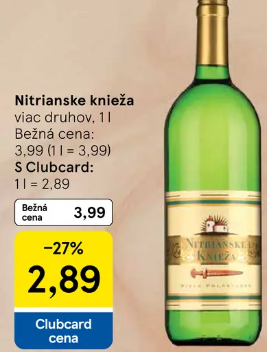 Nitrianske knieža víno viac druhov