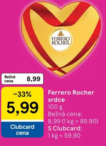 Ferrero Rocher srdce