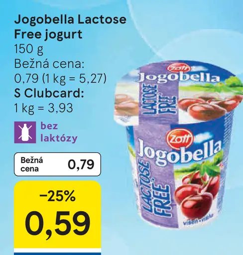 Jogobella Lactose Free jogurt