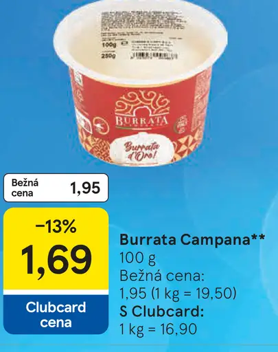 Burrata Campana Syr Burrata