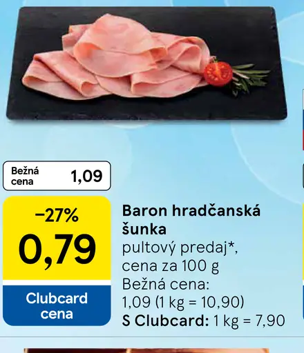 Baron hradčanská šunka