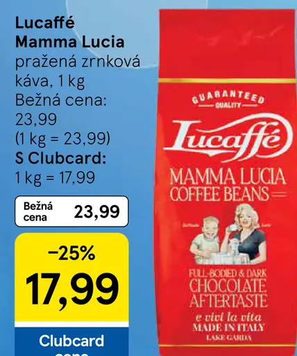 Lucaffé Mamma Lucia pražená zrnková káva