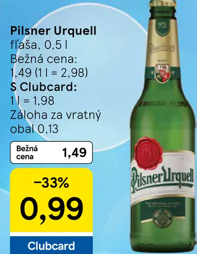 Pilsner Urquell pivo
