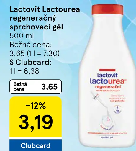 Lactovit Lactourea regeneračný sprchovací gél