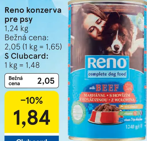 Reno konzerva pre psy