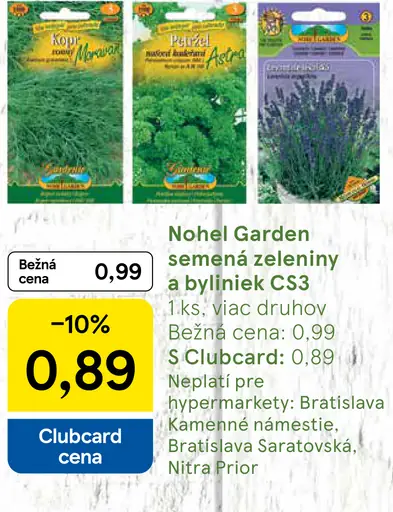 Nohel Garden semená zeleniny a byliniek C3