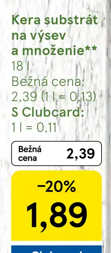 Kera substrát na výsev a množenie