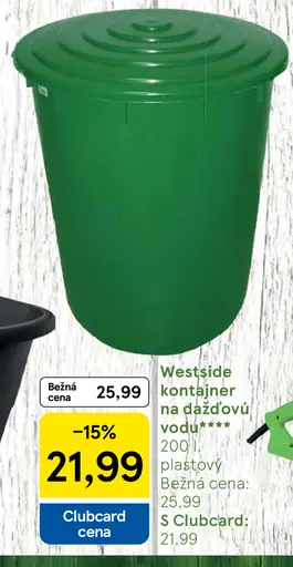 Westside kontajner na dažďovú vodu plastový