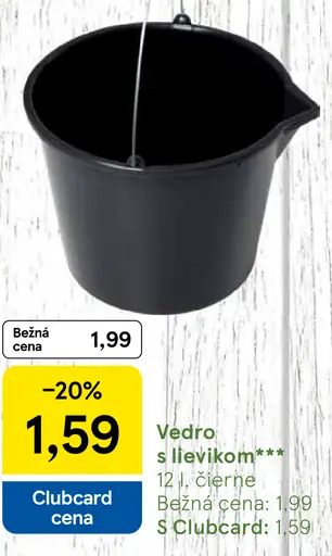 Vedro s lievikom čierne