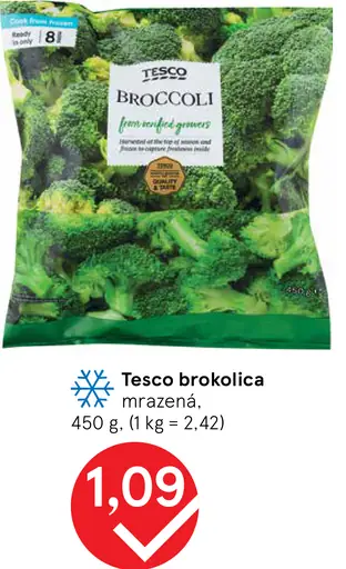 Tesco brokolica mrazená