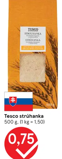 Tesco strúhanka