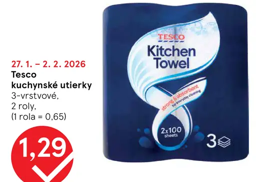 Tesco kuchynské utierky